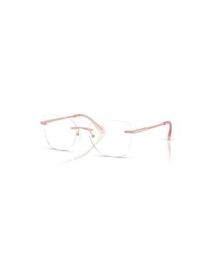 Michael Kors 53Mm Square Optical Glasses - Pink