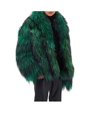 Gorski Collared Goat Jacket - Green