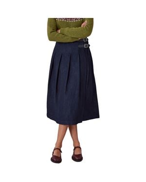 Celtic & Co. Midi Denim Skirt - Blue