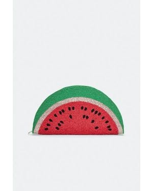 Simon Miller Beaded Lune Clutch - Red