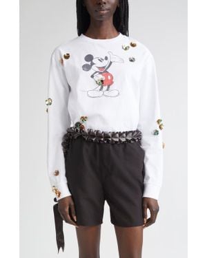 Coperni Cottonx Disney Mickey T-Shirt in White | Lyst