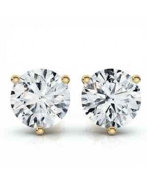 Bliss Diamond 2Ct Tw Round Diamond Studs 14K Lab Grown - Blue