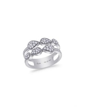 Hueb Bestow Diamond Stack Ring - White