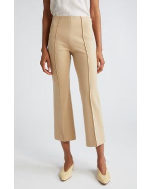 ATM Ponte Knit Kick Flare Pants - Natural