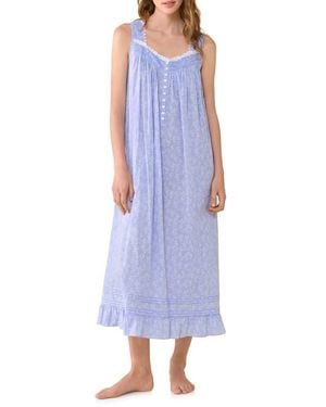 Eileen West Ballet Cotton Nightgown - Purple