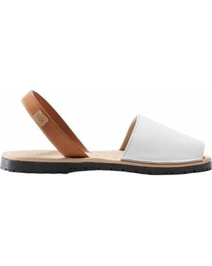 VISCATA Menorquina Leather Avarca Sandals - White