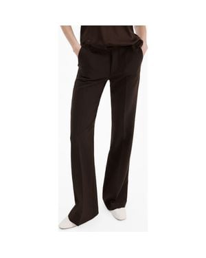 Mango Mid Rise Flare Pants - Black