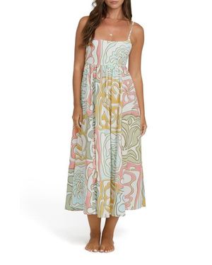 Billabong Island Life Cotton & Linen Midi Sundress - Multicolor