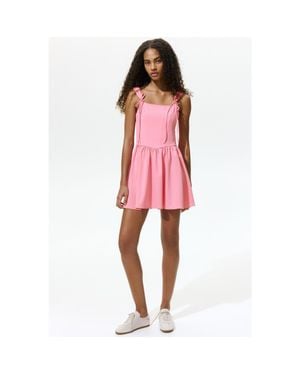 H&M Flared-Skirt Tie-Detail Dress