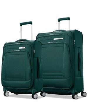 Samsonite Uplift 2-Piece Set (Carry-On/Checked-Medium) Lightweight Softside Expandable Luggage - Green