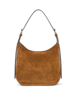 STAUD Pine Suede Hobo Bag - Brown