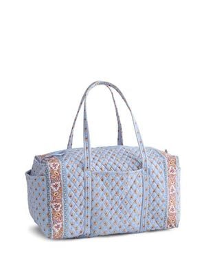 Vera Bradley Large Original Quilted Duffle Bag - Blue