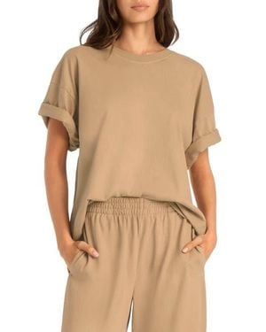 Vitamin A Coast Oversize Boyfriend T-Shirt - Natural