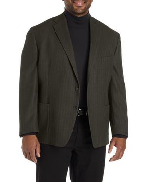 Michael Kors Big & Tall Printed Sport Coat - Gray