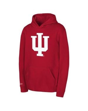 Mitchell & Ness Youth Indiana Hoosiers Throwback Hoodie - Red