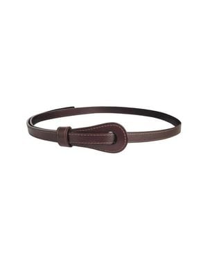 petit moments Saddle Faux Leather Belt - Brown