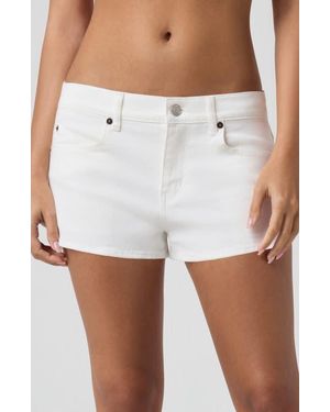 Florence By Mills Cheeky Low Rise Denim Shorts - White