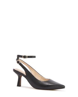 Frankie Gigi Slingback Pointed Toe Pump - Black
