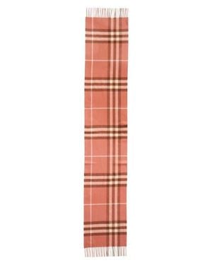 Burberry Giant Icon Check Cashmere Scarf - White