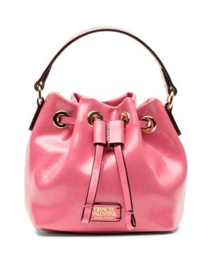 Frances Valentine Minnie Leather Bucket Bag - Pink