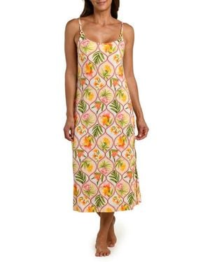 La Blanca Palm Cover-Up Dress - Yellow