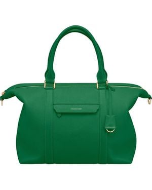 Maison De Sabre Large Leather Weekender Bag - Green