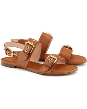 Agl Attilio Giusti Leombruni Summer Slingback Sandal - Brown