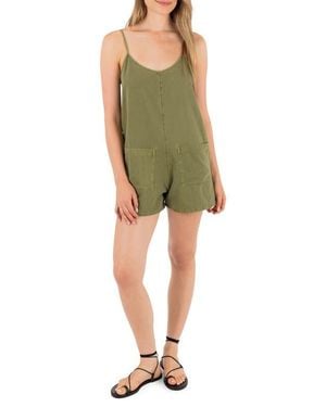Hurley Wavy Days Romper - Green