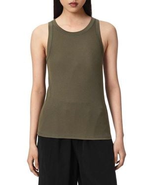AllSaints Rina Rib Tank - Green