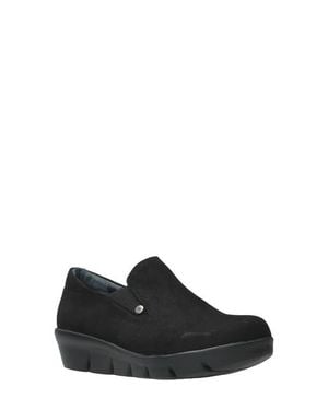 Wolky Mesita Wedge Slip-On Sneaker - Black