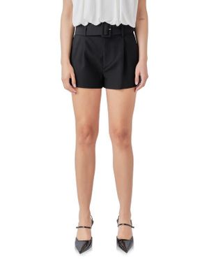 Endless Rose Belted Shorts - Black