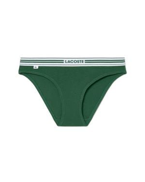 Lacoste Stretch Cotton Bikini Briefs - Green