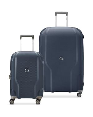 Delsey Paris Clavel Hardside 2-Piece Set Small & Large Expandable Luggage With Spinner Wheels - Blue