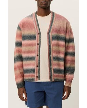 Les Deux Boston Ombré Stripe Cardigan - Multicolor