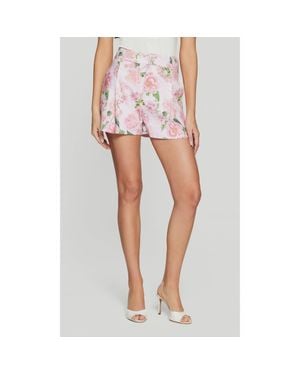 Generation Love Sena Floral Linen Shorts - Pink