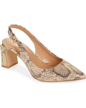 Vince Camuto Hamden Pointed Toe Slingback Pump - Metallic