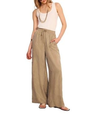 Mint Velvet Utility Wide Leg Pants - Natural