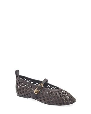 Rag & Bone Spire Woven Mary Jane Flat - Gray