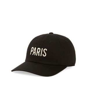 American Needle Paris Cotton Baseball Cap - Black