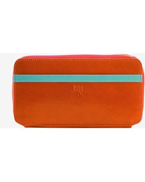 Tusk Siam Double Zip Wallet - Orange