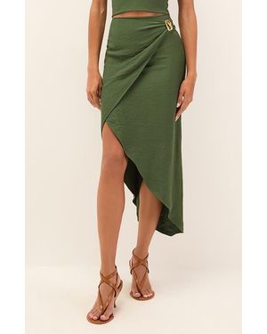 ViX Taylor Cover-Up Midi Skirt - Green