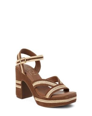 Matisse Adelaide Ankle Strap Platform Sandal - Brown