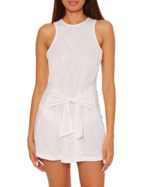 Becca Breezy Basics Tie Waist Cover-Up Dress - White