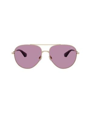 Burberry 59Mm Pilot Sunglasses - Purple