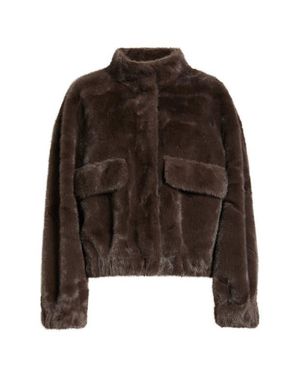 DELUC Badet Faux Fur Jacket - Brown