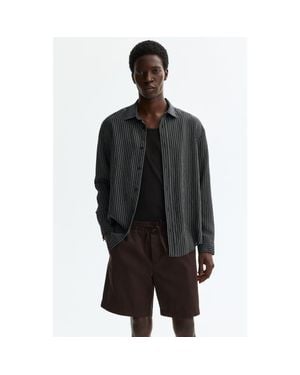H&M Relaxed Fit Cotton Shorts - Brown