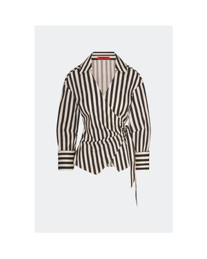 Simon Miller Anya Poplin Wrap Top - Black