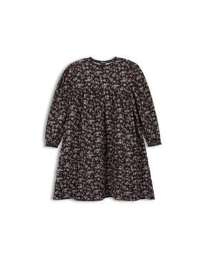Looms Knits Looms Brushed Floral Dress Collection - Black