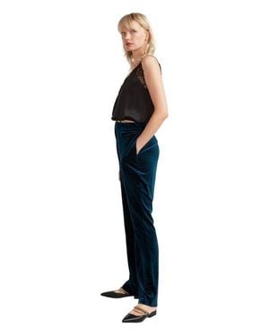 Belle & Bloom Reverie Velvet Pant - Blue