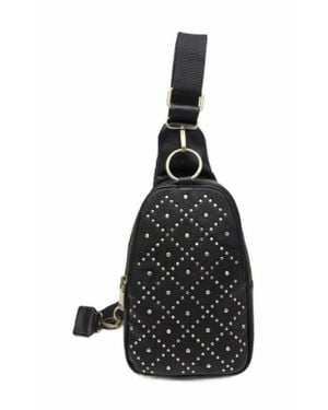 Moda Luxe Regina Studded Sling Backpack - Black